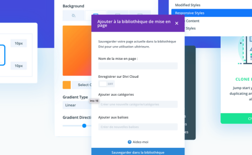 DES MODULES DIVERS ET VARIÉS POUR CONCEVOIR VOS PAGES​​