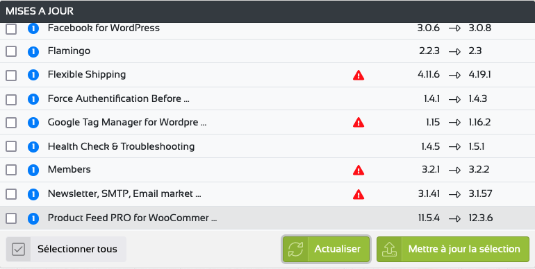 hébergement wordpress console 4